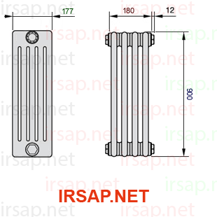 Радиатор IRSAP Tesi 50900/4 T12 CL 01